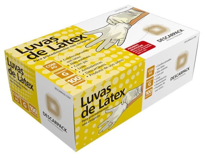 Luva Látex para Procedimento Não Cirúrgico Descarpack